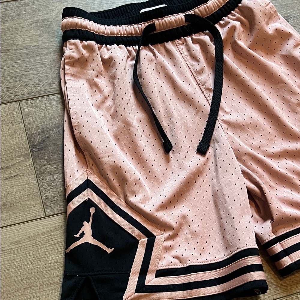 Jordan Athletic Shorts in Pink and Black - Picture 3 of 7